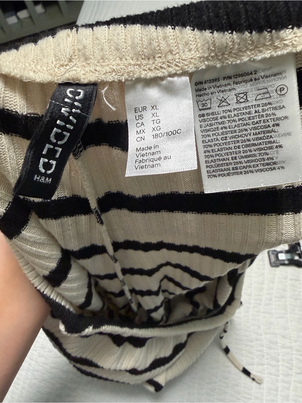 H&M Striped Ribbed Pants - Picture 3 of 3